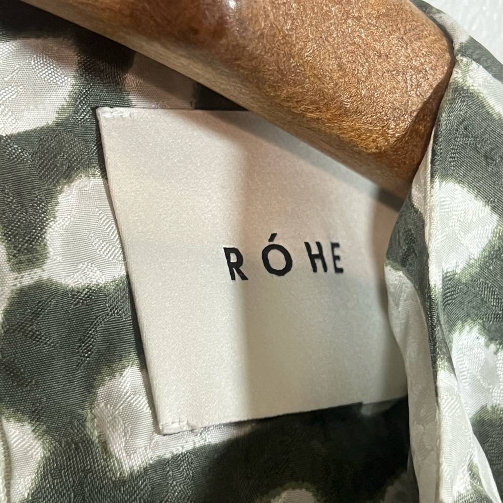 NWT ROHE Frames Yan TDSilk Tie Dye Maxi Dress Size 38 Flowy Paisley Floral Chic - Picture 8 of 10
